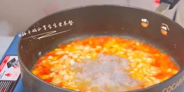 鸡蛋豆腐鲜虾羹步骤12