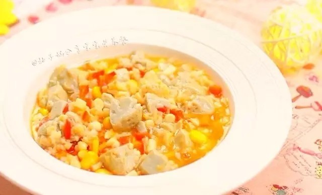 鸡蛋豆腐鲜虾羹步骤15
