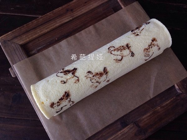 小鸭子蛋糕卷步骤22