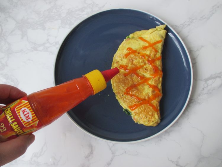 菠菜奶酪煎蛋步骤9
