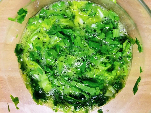 苦菊蛋饼步骤3