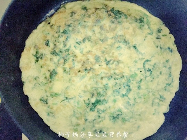 苦菊蛋饼步骤5