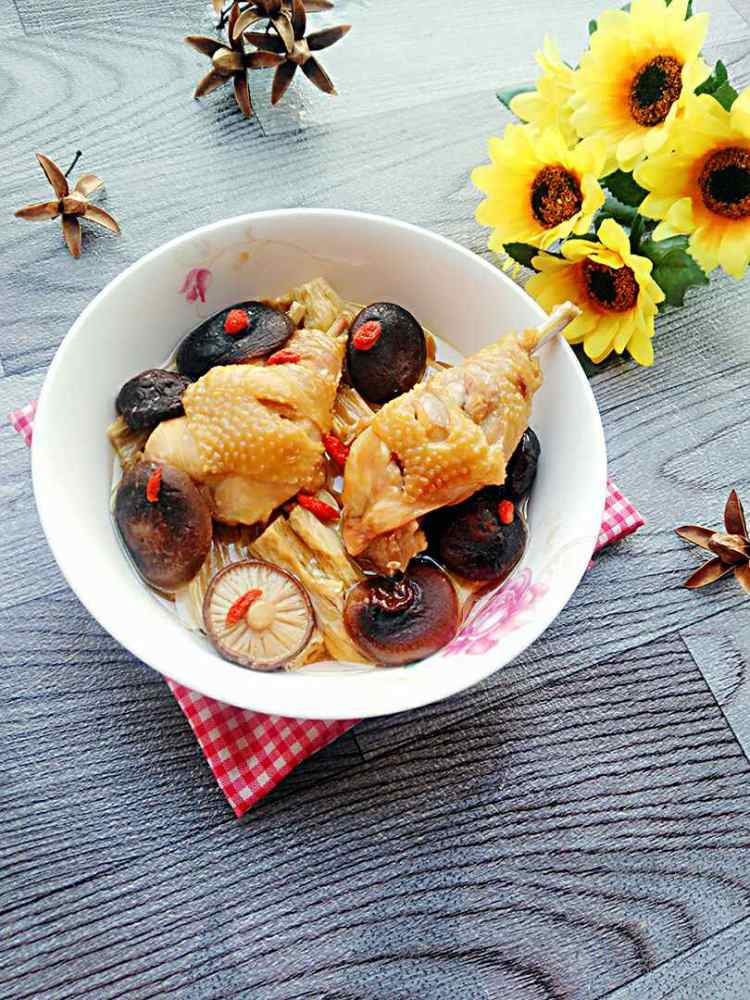 香菇蒸鸡腿步骤9