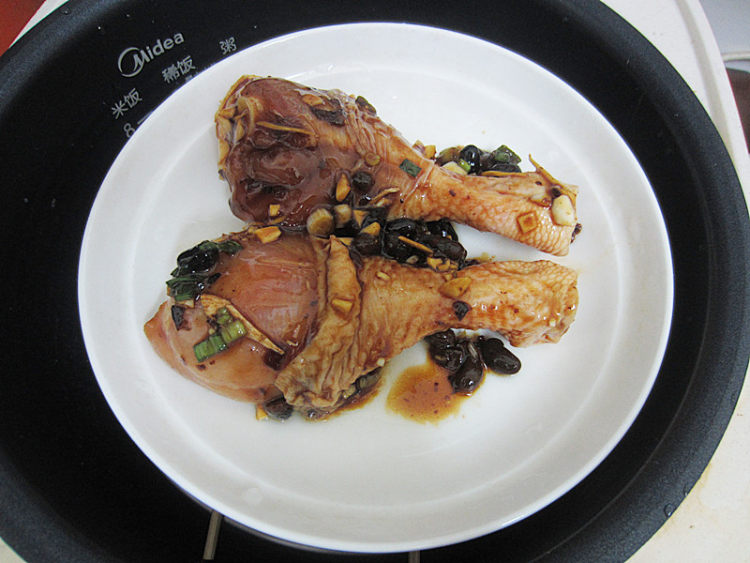 豆豉酱蒸鸡腿步骤7