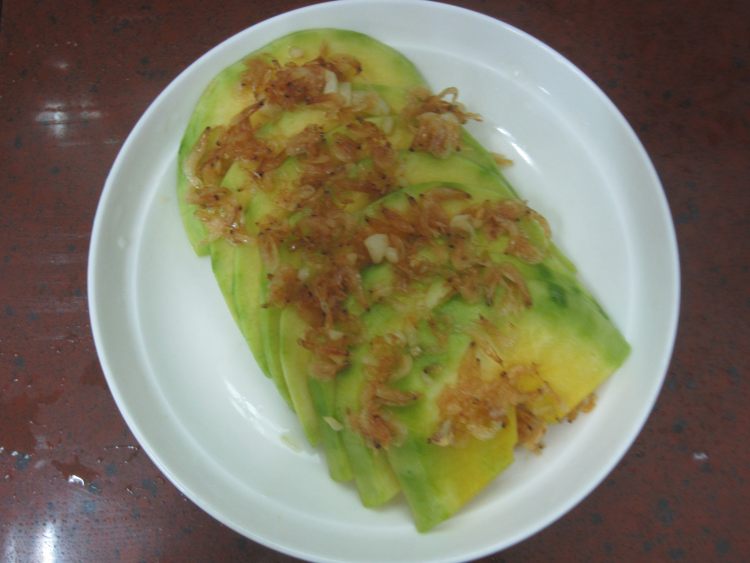 蒜蓉虾皮蒸南瓜步骤7