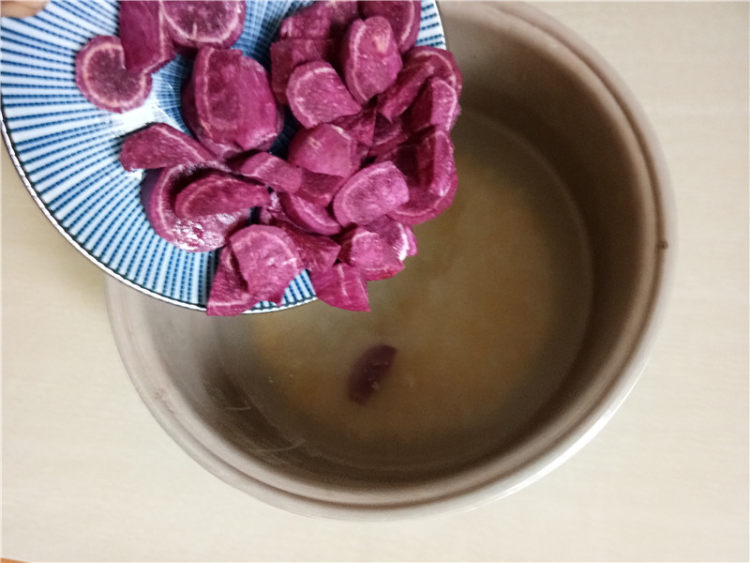 紫薯小米糊步骤3