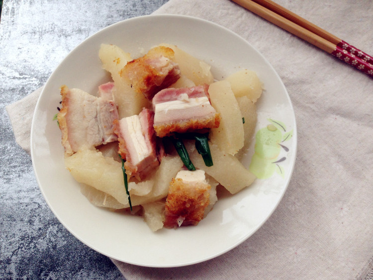 柚皮焖烧腩肉步骤8