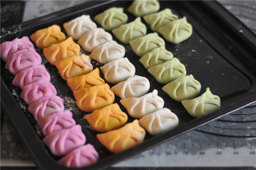 彩色蔬菜汁饺子步骤9