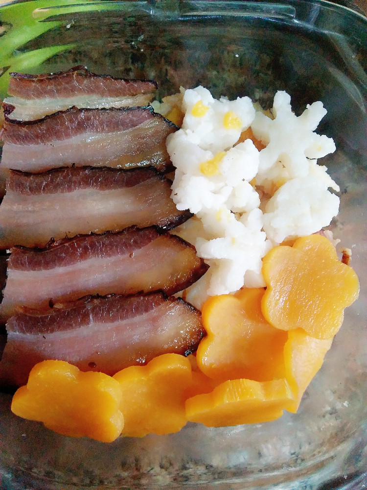 莴笋腊肉便当步骤7