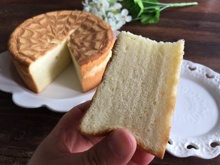 面包机版戚风拉花蛋糕步骤23