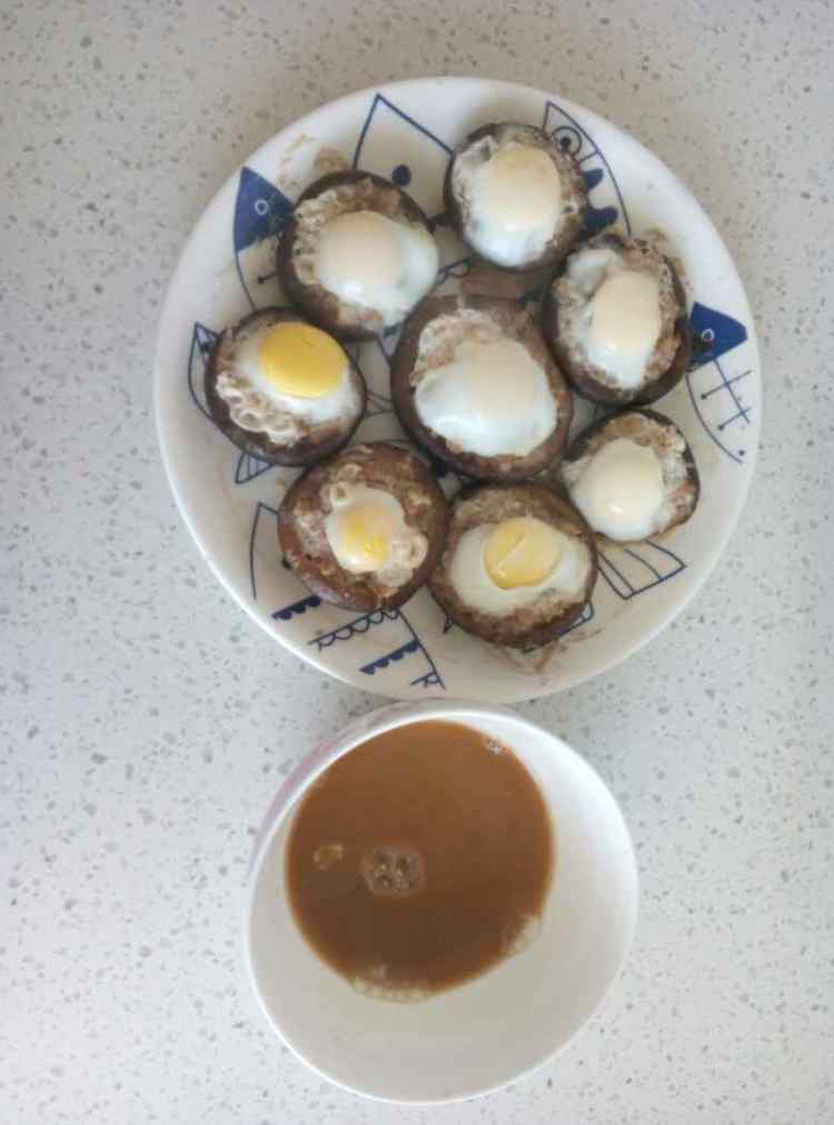 香菇酿鹌鹑蛋步骤7