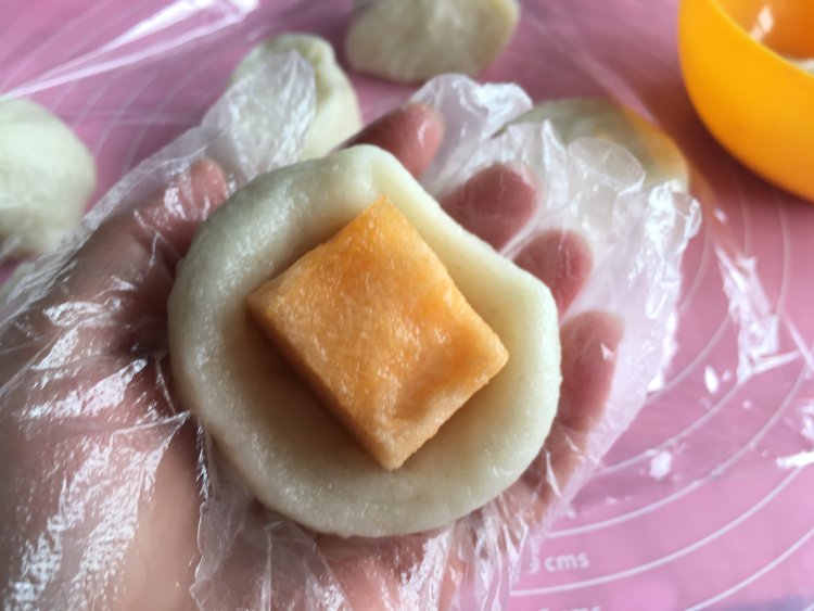 面包机版哈蜜瓜糯米糍步骤10