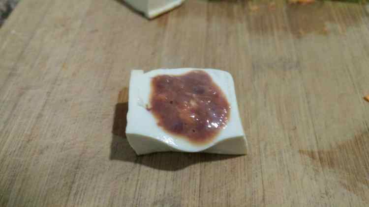 猪肝豆腐酿步骤9