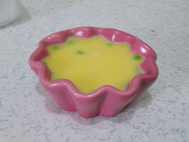 豌豆蒸蛋步骤4