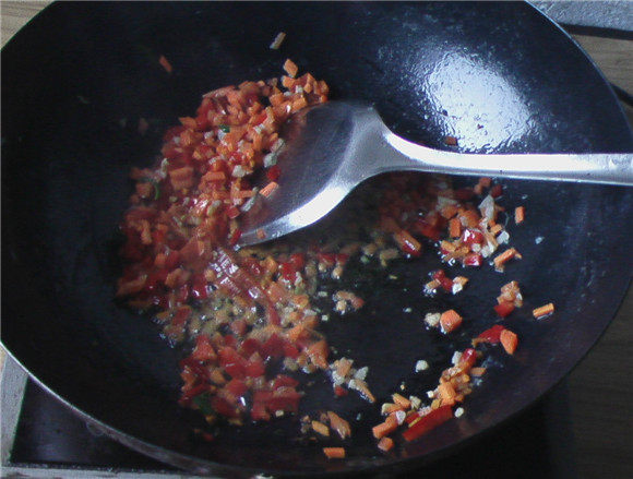 苋菜炒饭步骤9