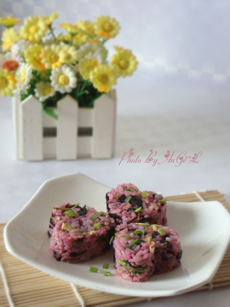 蒜香红苋蛋炒饭步骤10