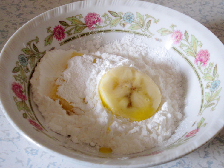 香蕉豆腐步骤7
