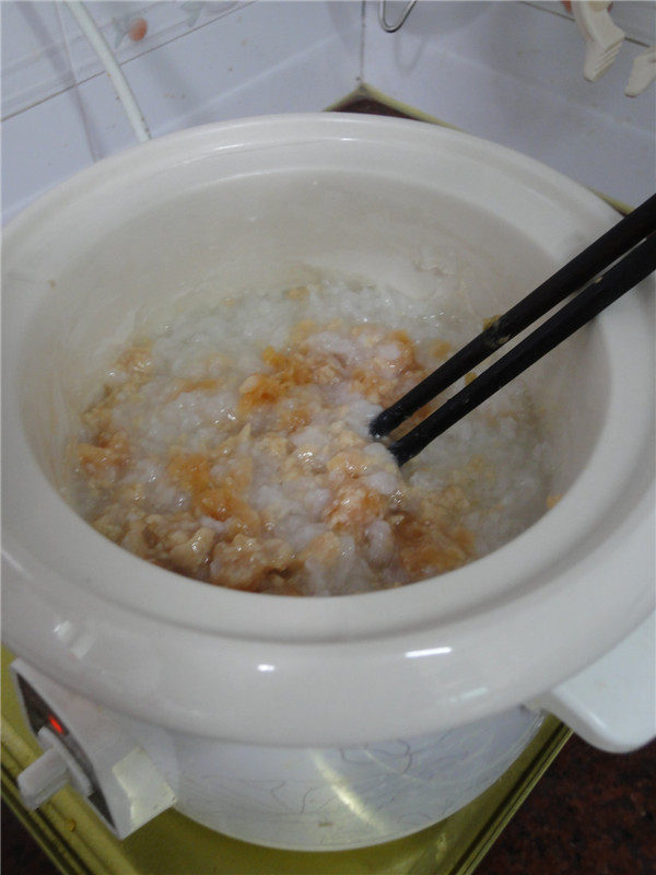 剁肉稀饭步骤3
