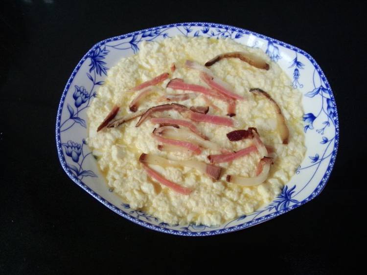 腊肉蒸豆腐步骤7