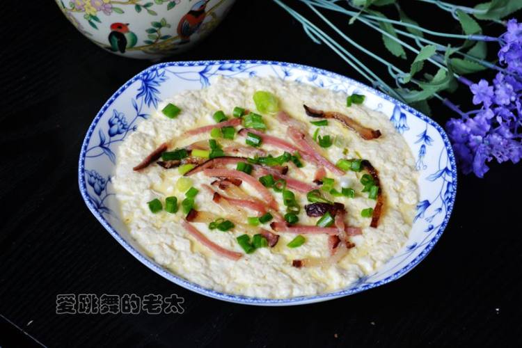 腊肉蒸豆腐步骤9