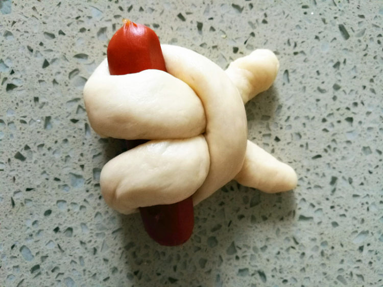 脆皮肠小兔子步骤8