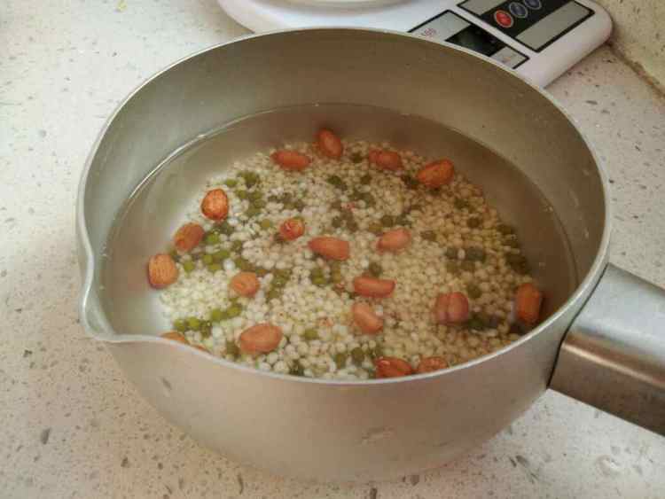 花生绿豆高粱米糊步骤5