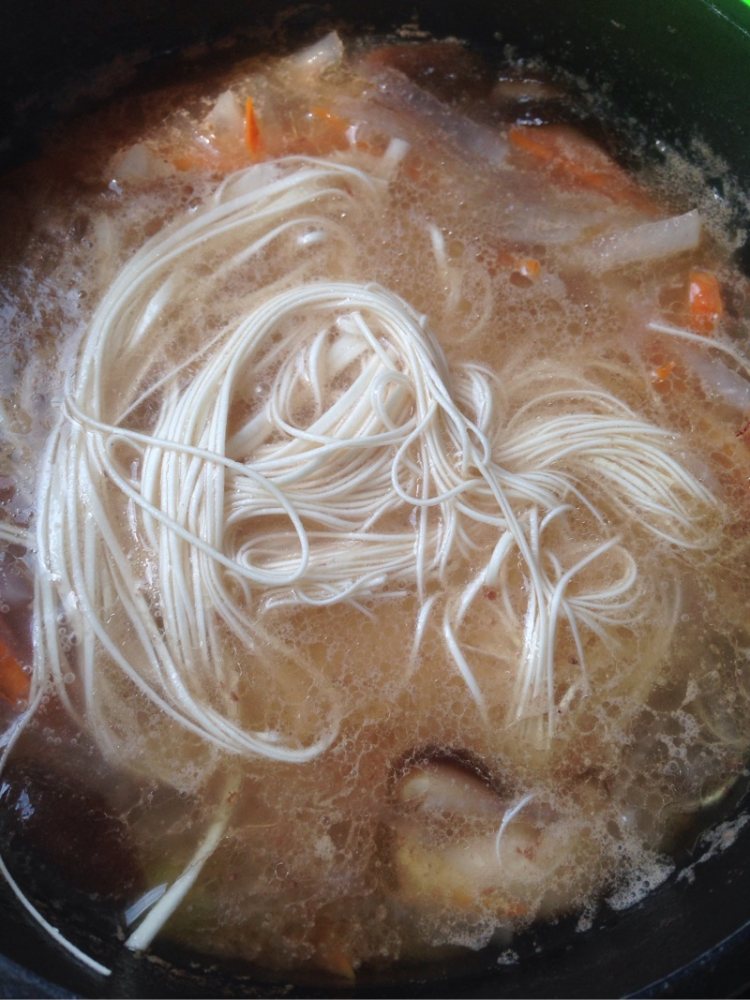 香菇索面步骤6