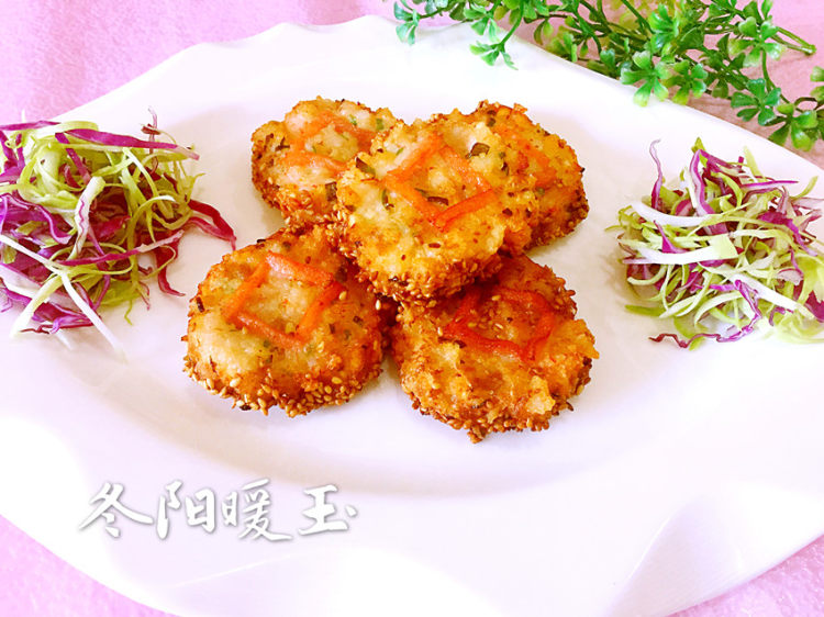 金钱虾饼#本味家乡菜#步骤14