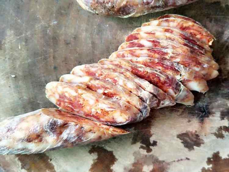 香肠蒸紫薯步骤3