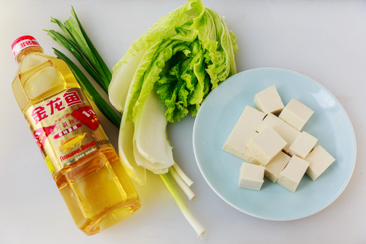 白菜豆腐#非转基因金步骤1