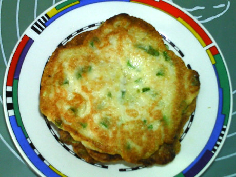 葱香山药鱼饼步骤12