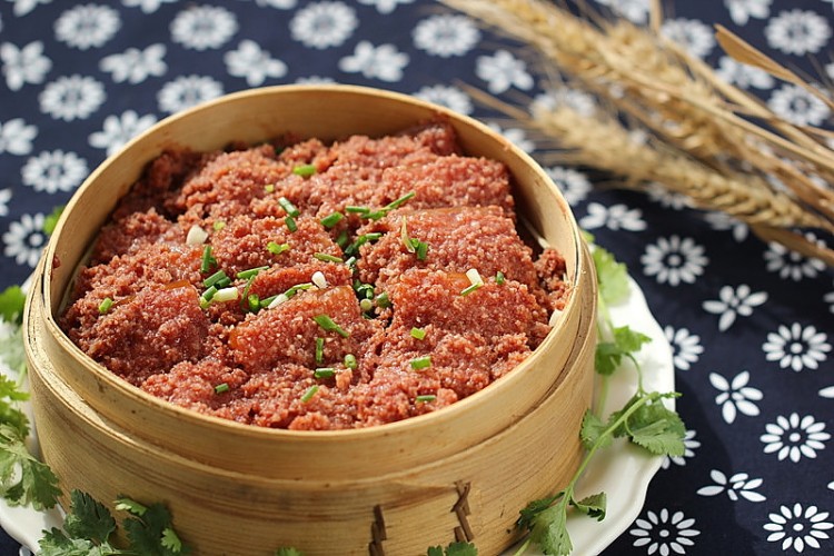 红薯蒸肉步骤9