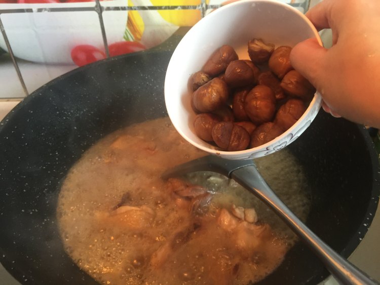 桂花栗子鸡步骤9