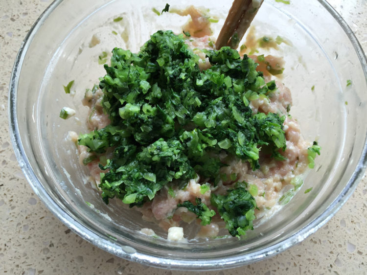 翡翠白菜豆腐肉末水饺步骤9