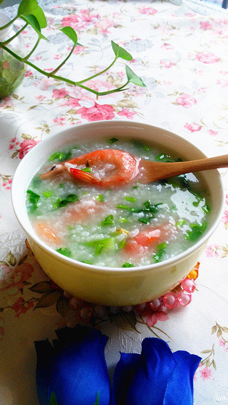 瑶柱虾粥步骤9