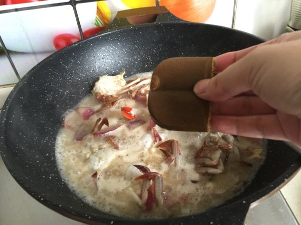 咖喱梭子蟹步骤11