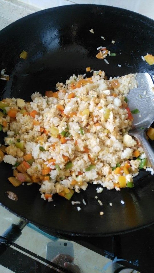 金银炒饭步骤8