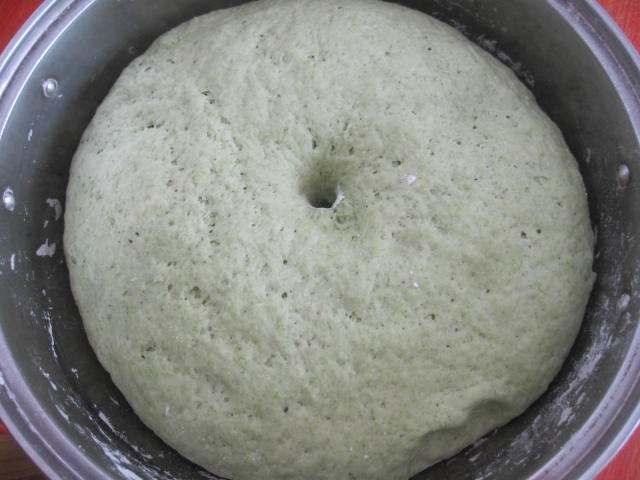 干蘑猪肉菠菜包子步骤1