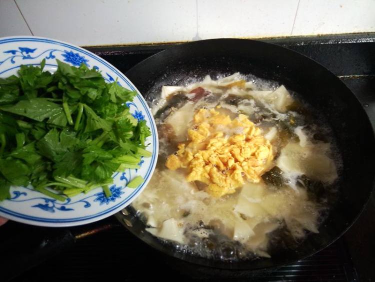 馄饨皮面片汤#新鲜从步骤13