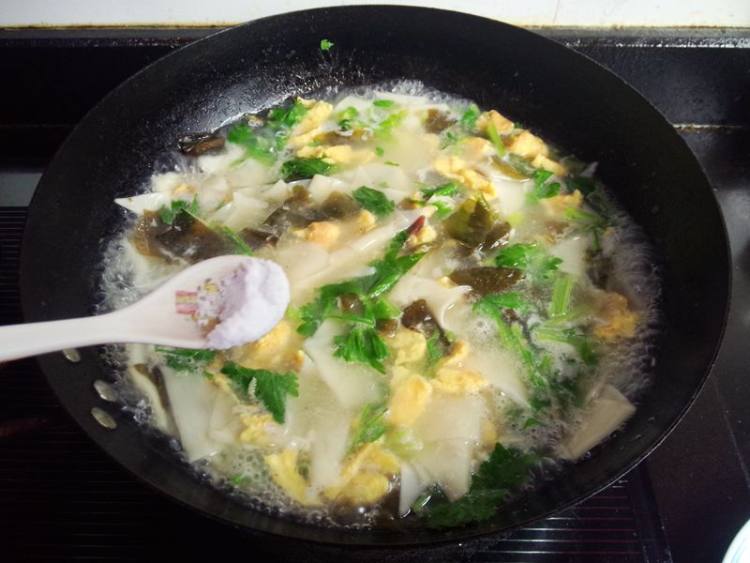 馄饨皮面片汤#新鲜从步骤14