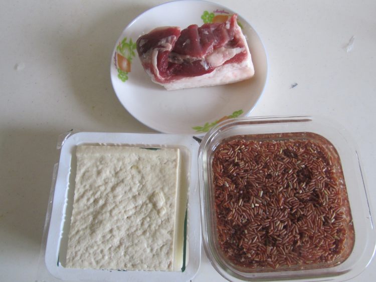 红米豆腐丸子步骤1