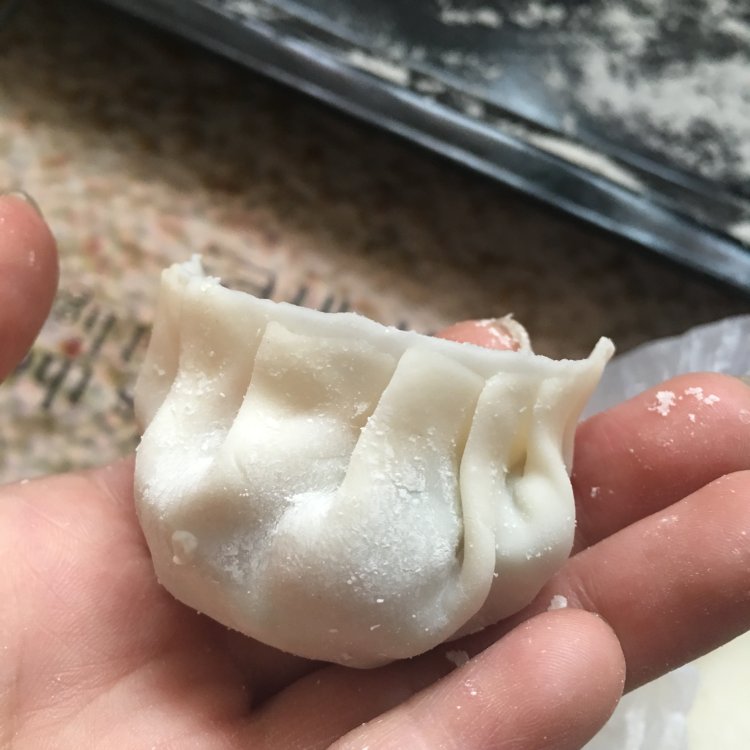 豇豆猪肉饺步骤5
