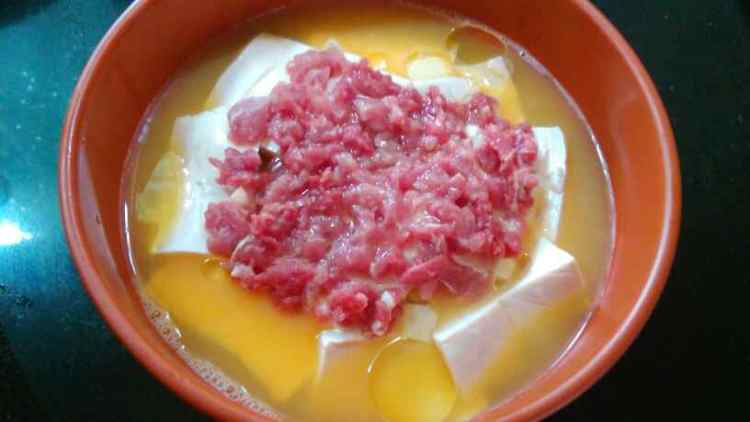 豆腐蒸蛋步骤5