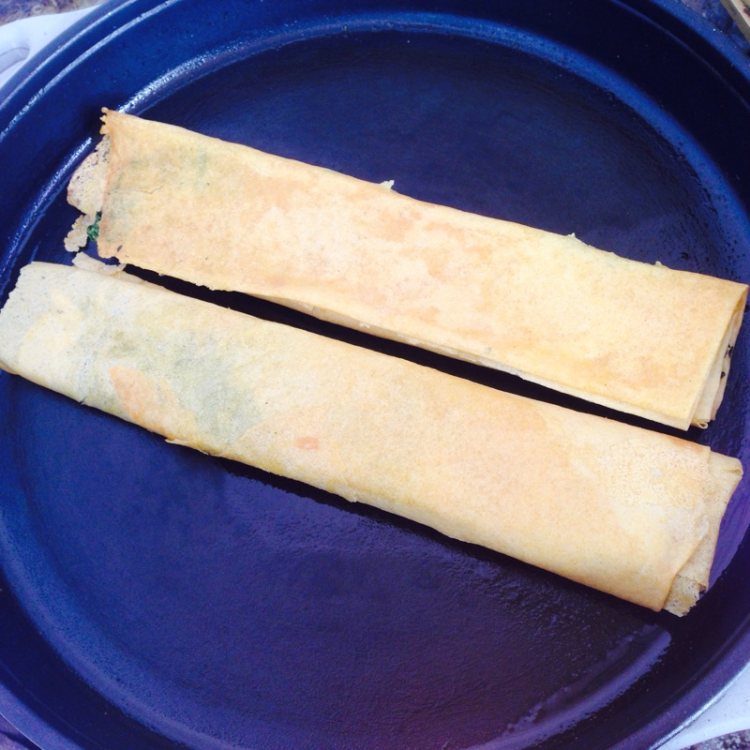 荠菜卷煎饼步骤10