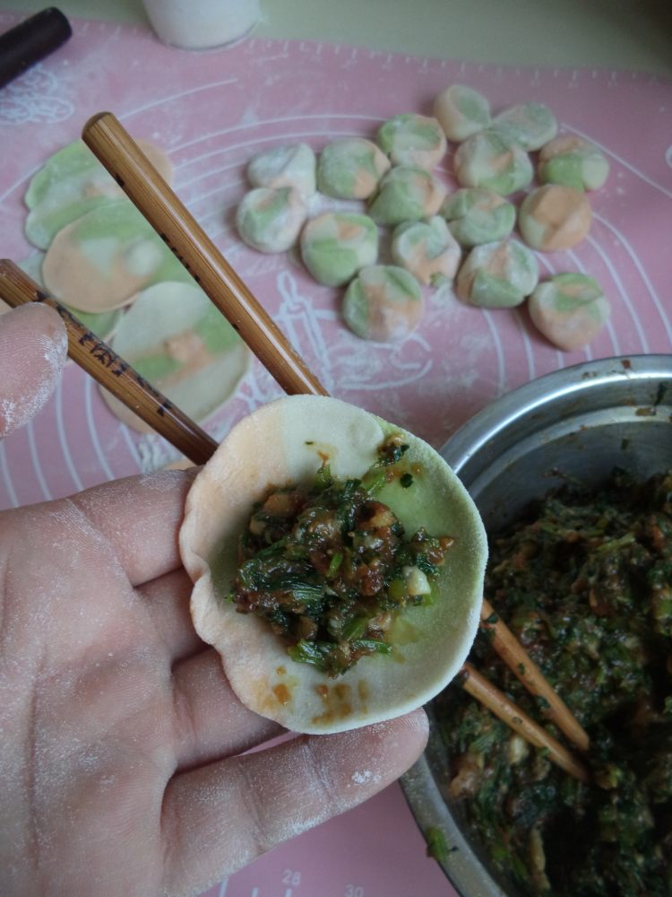 彩色烫面蒸饺步骤18