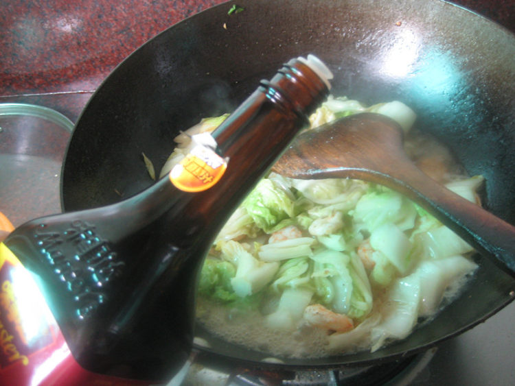 白菜虾仁步骤12