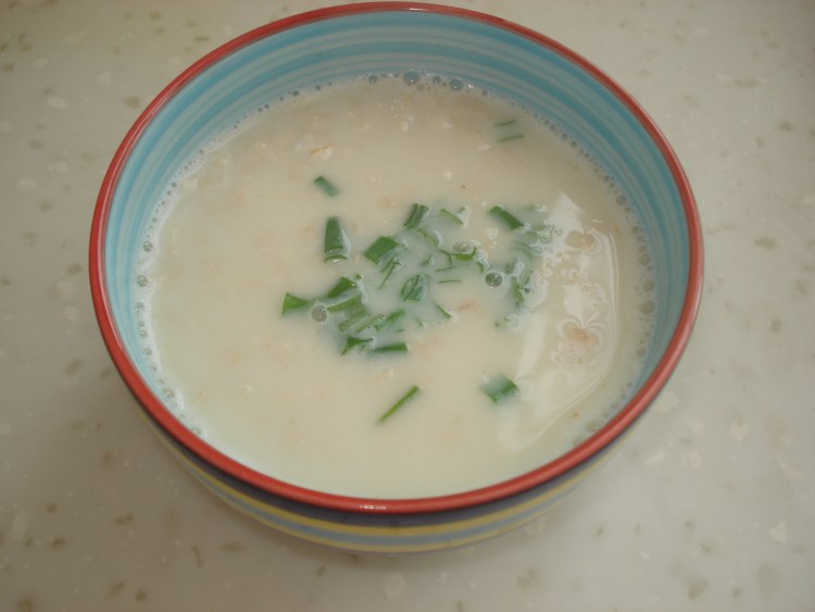 豆浆麦片咸粥步骤6
