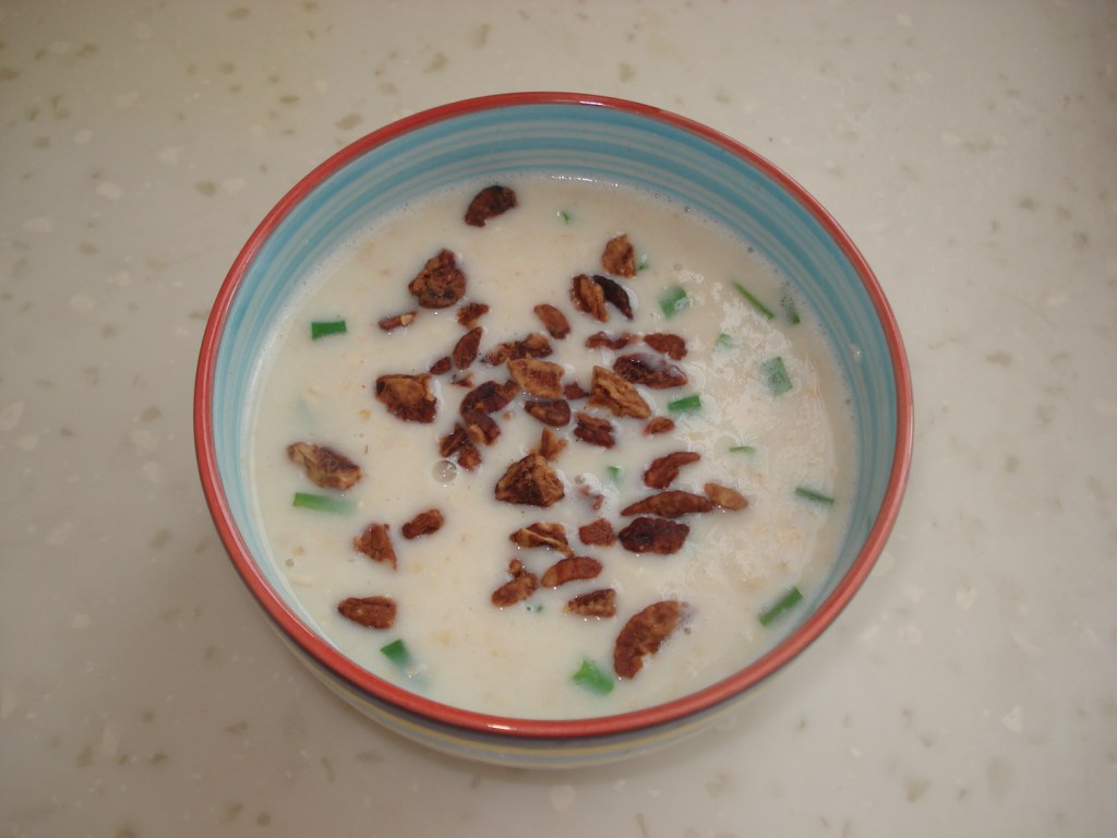 豆浆麦片咸粥步骤8