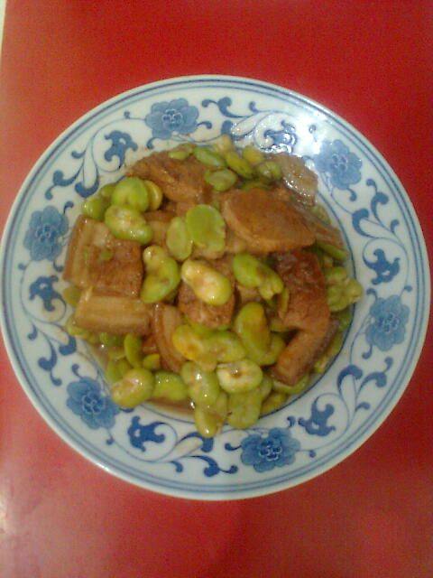 蚕豆烧肉步骤8