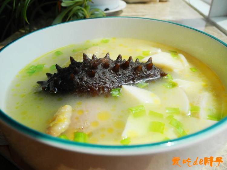 杏鲍菇刺参笨鸡汤步骤12